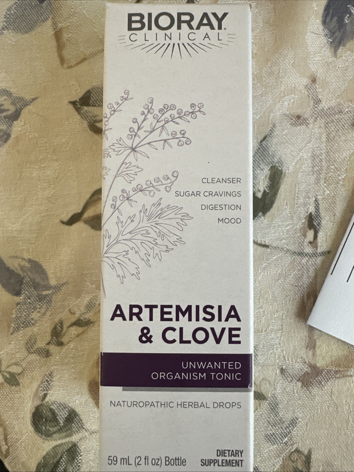 Bioray Inc Artemisia Clove 2 fl oz 59 ml GMP Quality Assured, NSF Certified