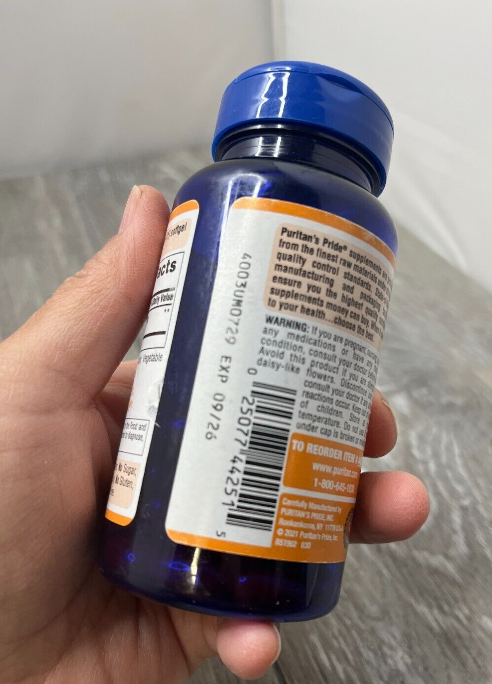 Puritan’s Pride Lutein 40mg Eye Health 60 Softgels Exp 9/26 NEW OTHER