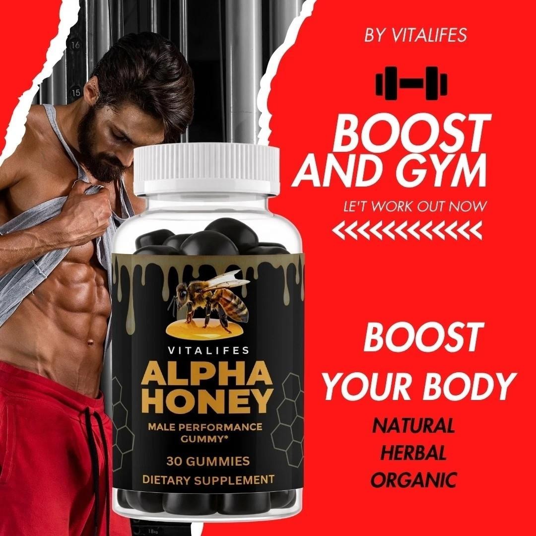 Alpha Honey Performance Gummies, AlphaHoney Supplement (30 Gummies)