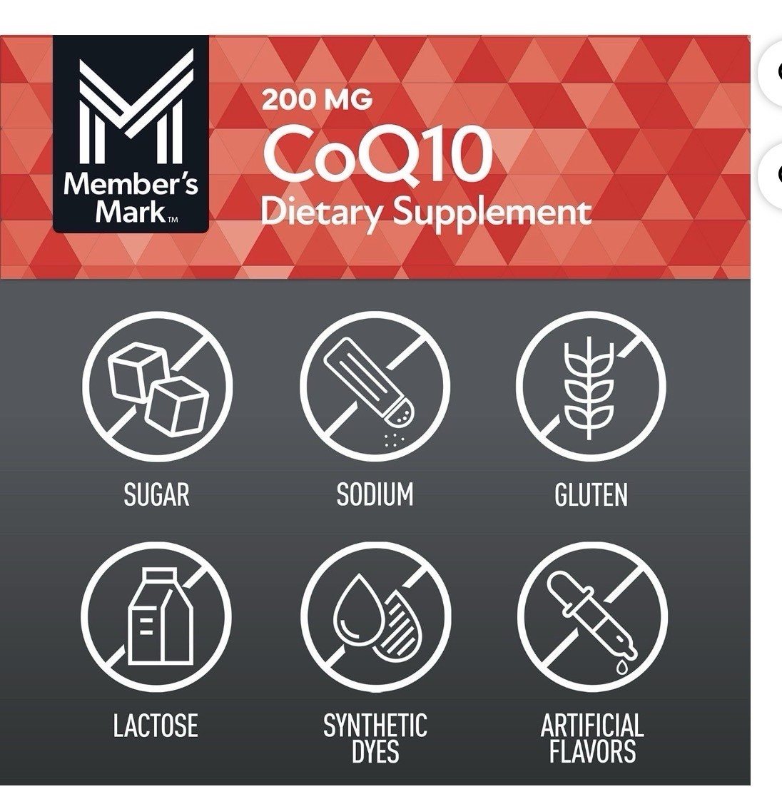 Member’s Mark CoQ10 Softgels 200 mg, 180 count — Supports Heart Health