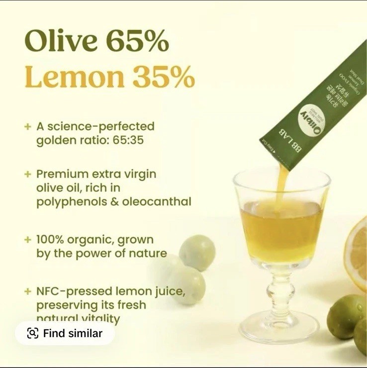BB Lab Organic Olive Lemon Dual Shot 65:35 Ratio 20g X 10 Sticks NEW