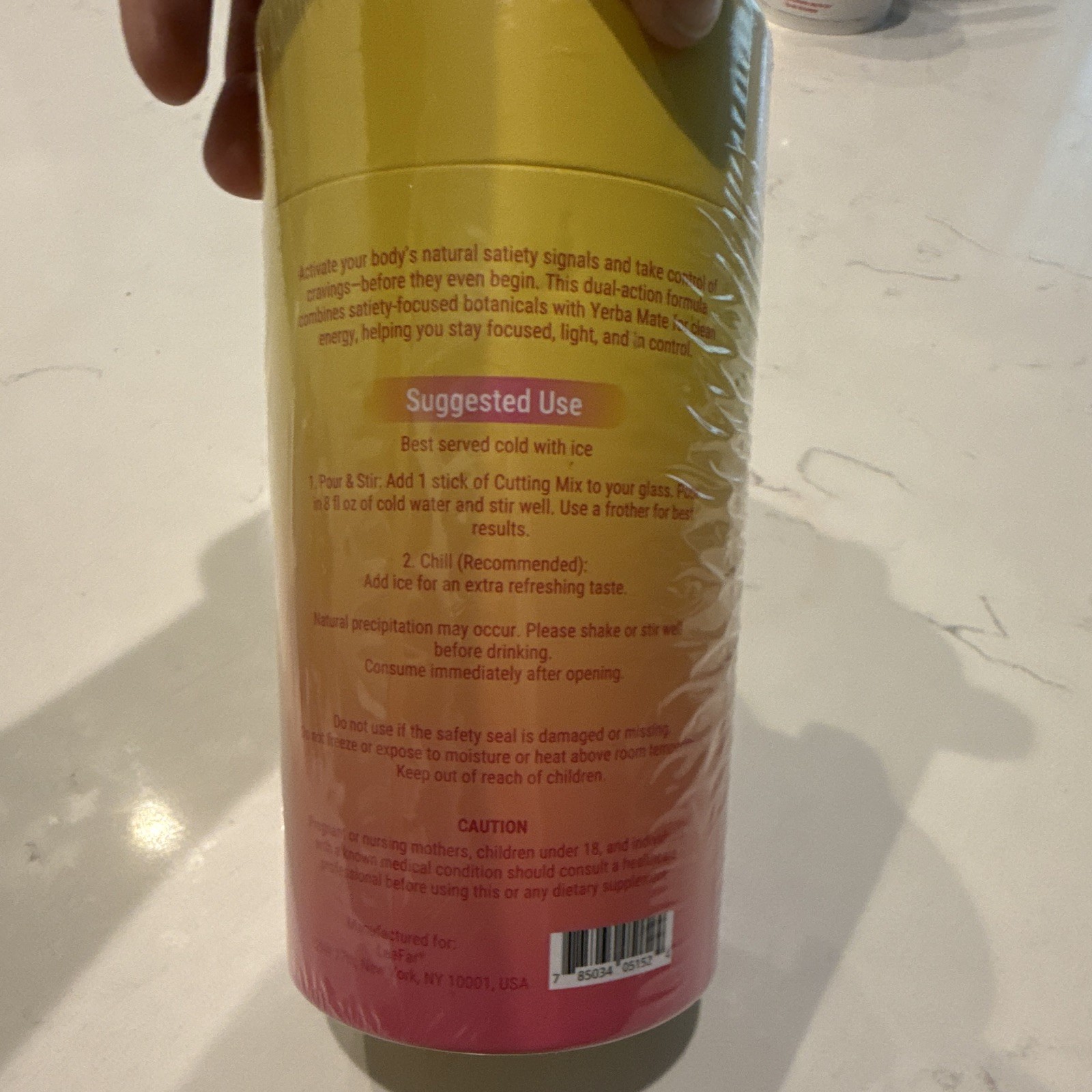 LeeFar Berberine + Yerba Mate Powder Strawberry Acai 30 Sticks