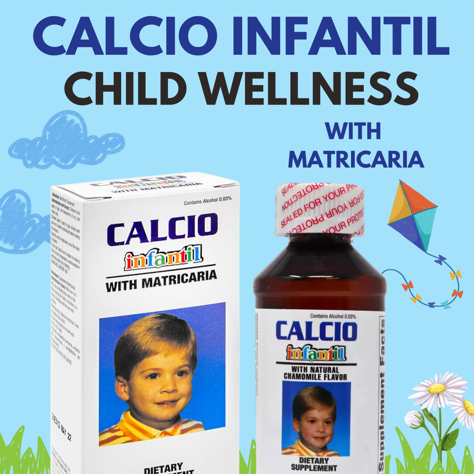 Menper Children’s Calcio Infantil Supplement with Matricaria – 4 fl oz