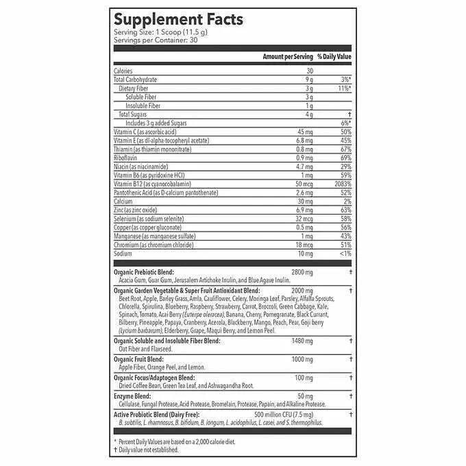 2 Packs Terra Kai Organics JUCE Super Fruit Veggie Vitamin Blend, 12.2 Oz