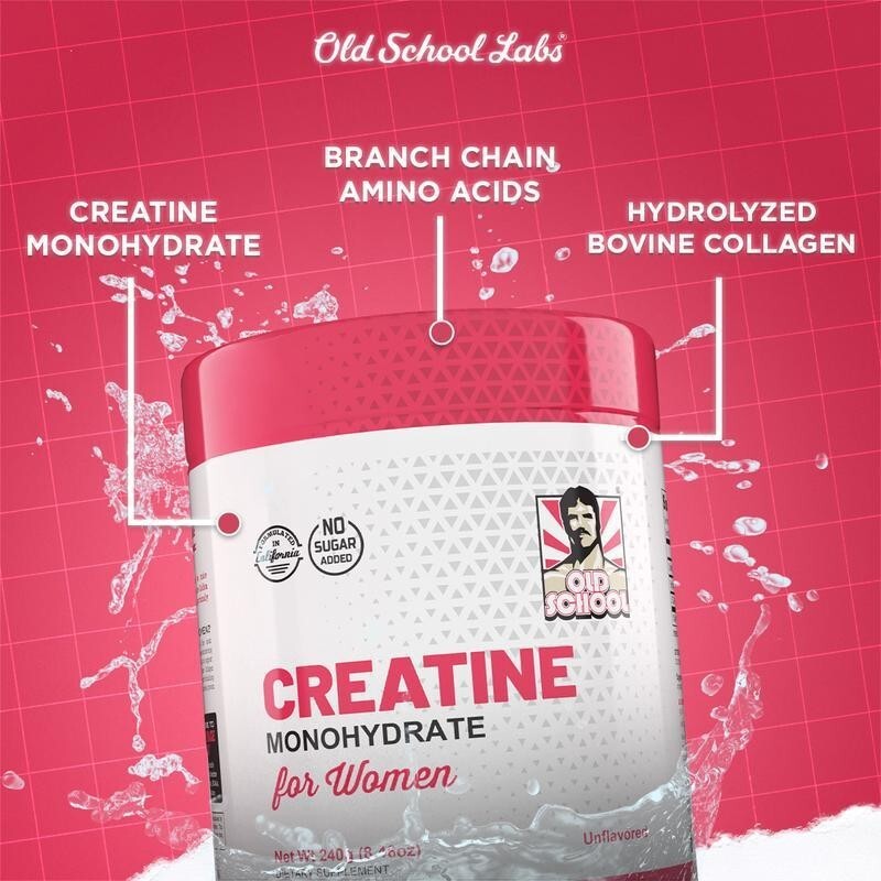 5000mg Creatine Monohydrate Powder with Collagen BCAA Womens Booty Muscle Growth