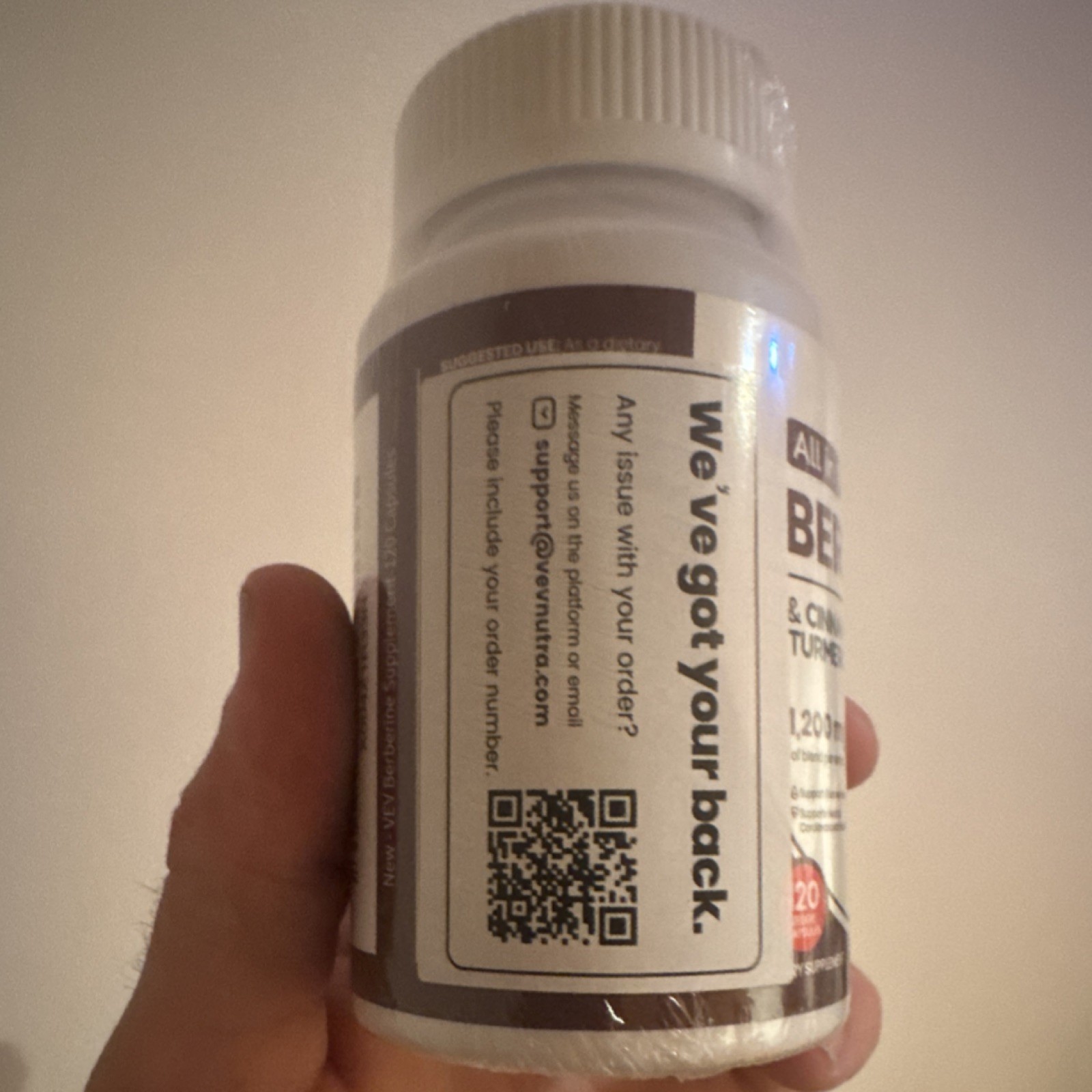 VEV Berberine 1200mg Cinnamon Turmeric Milk Thistle 60 Caps Exp 4/2028