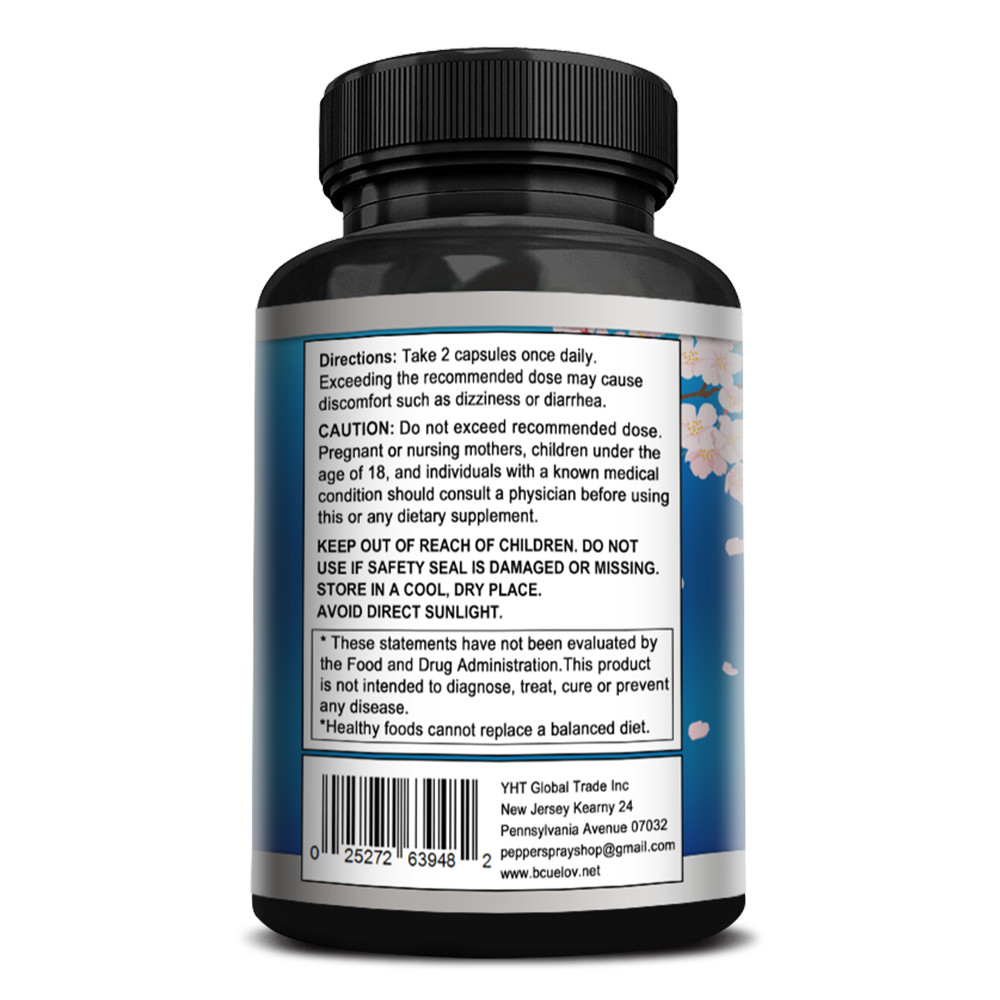 Herbal Calming Stress Supplement Boost Relaxation & Positive Mood 120 Capsules