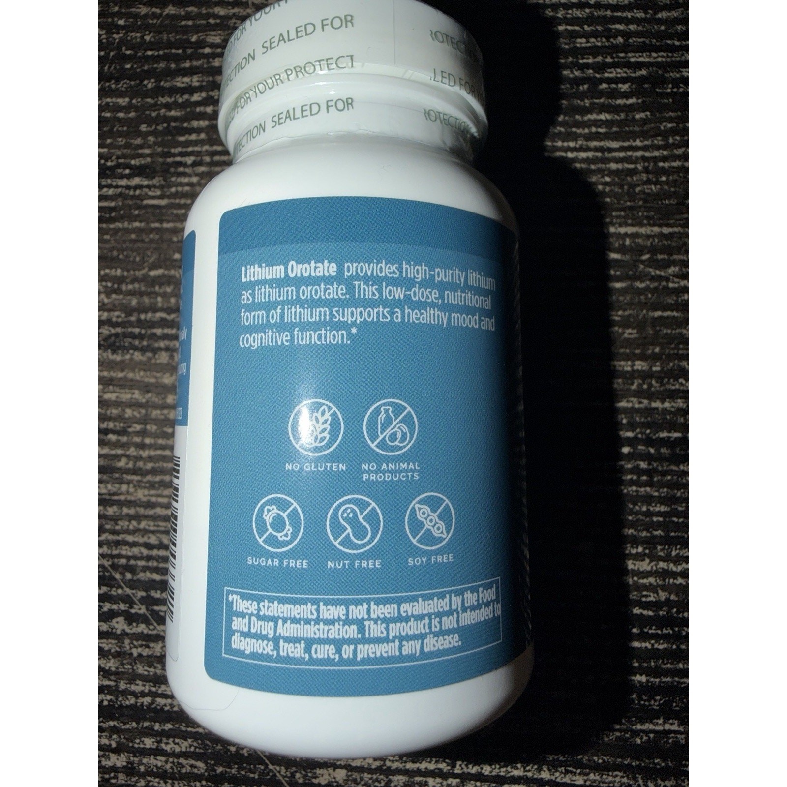 Brain MD Lithium Orotate 60 Capsules Exp 11/2028 New Sealed
