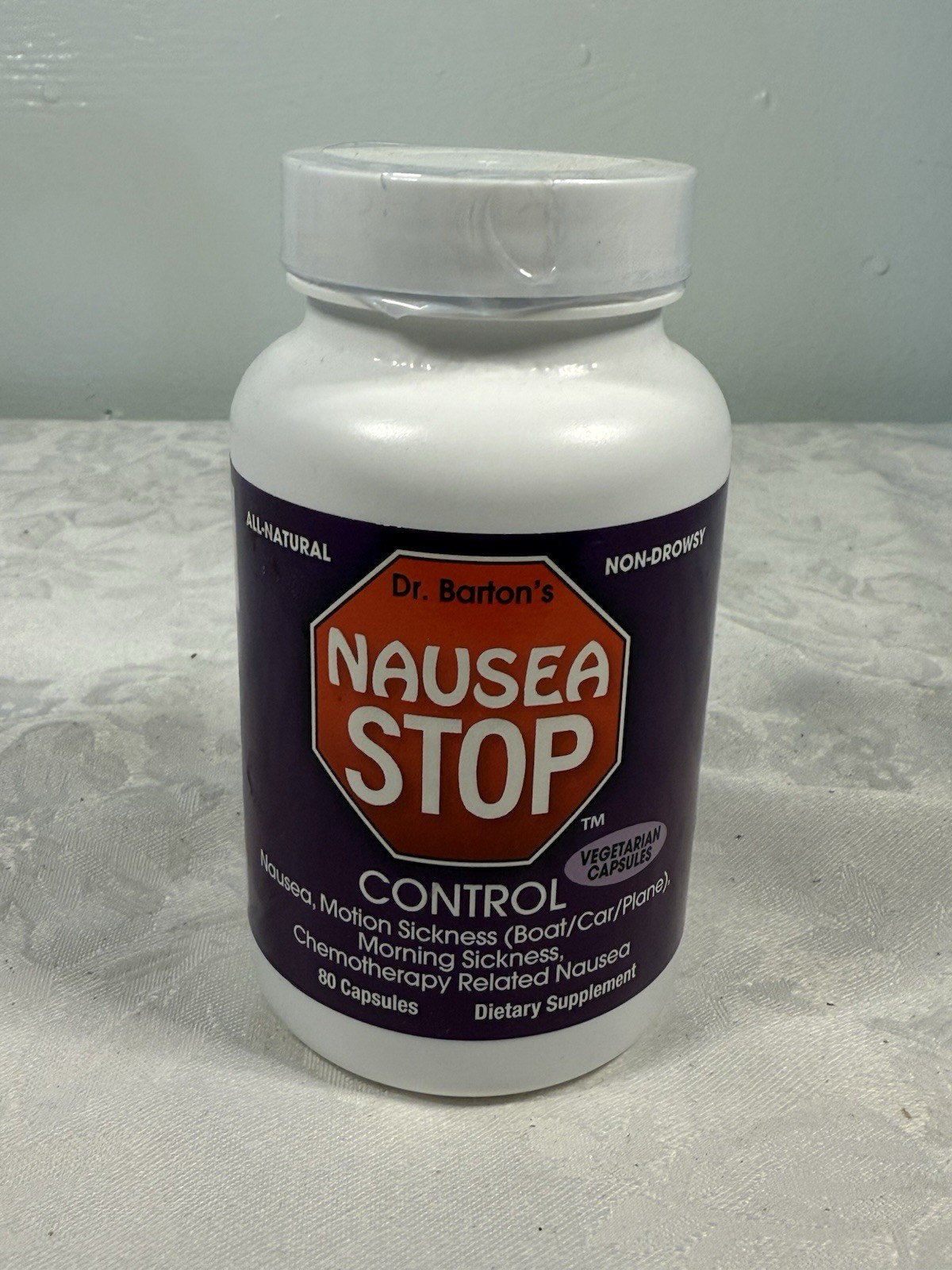 Dr Barton’s Nausea Stop Control 80×2 Caps Chemotherapy Morning Sickness 12/25