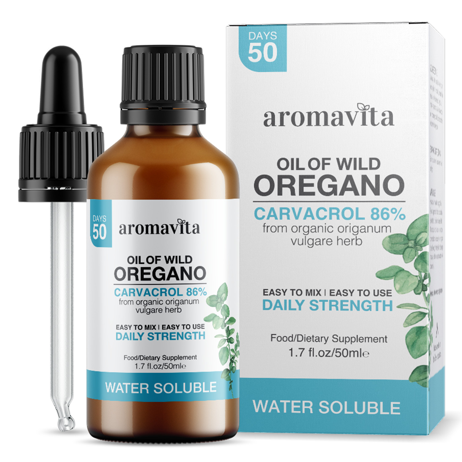 Water Soluble Wild Oil of Oregano Oil 50ml/1,7oz Healthy Digestive,Respiratory