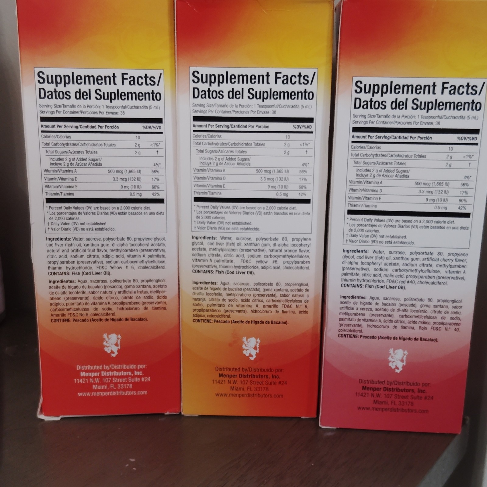 Scott’s Emulsion Original Cod Liver Oil Liquid Vitamins A D E + B1 6.5 fl oz