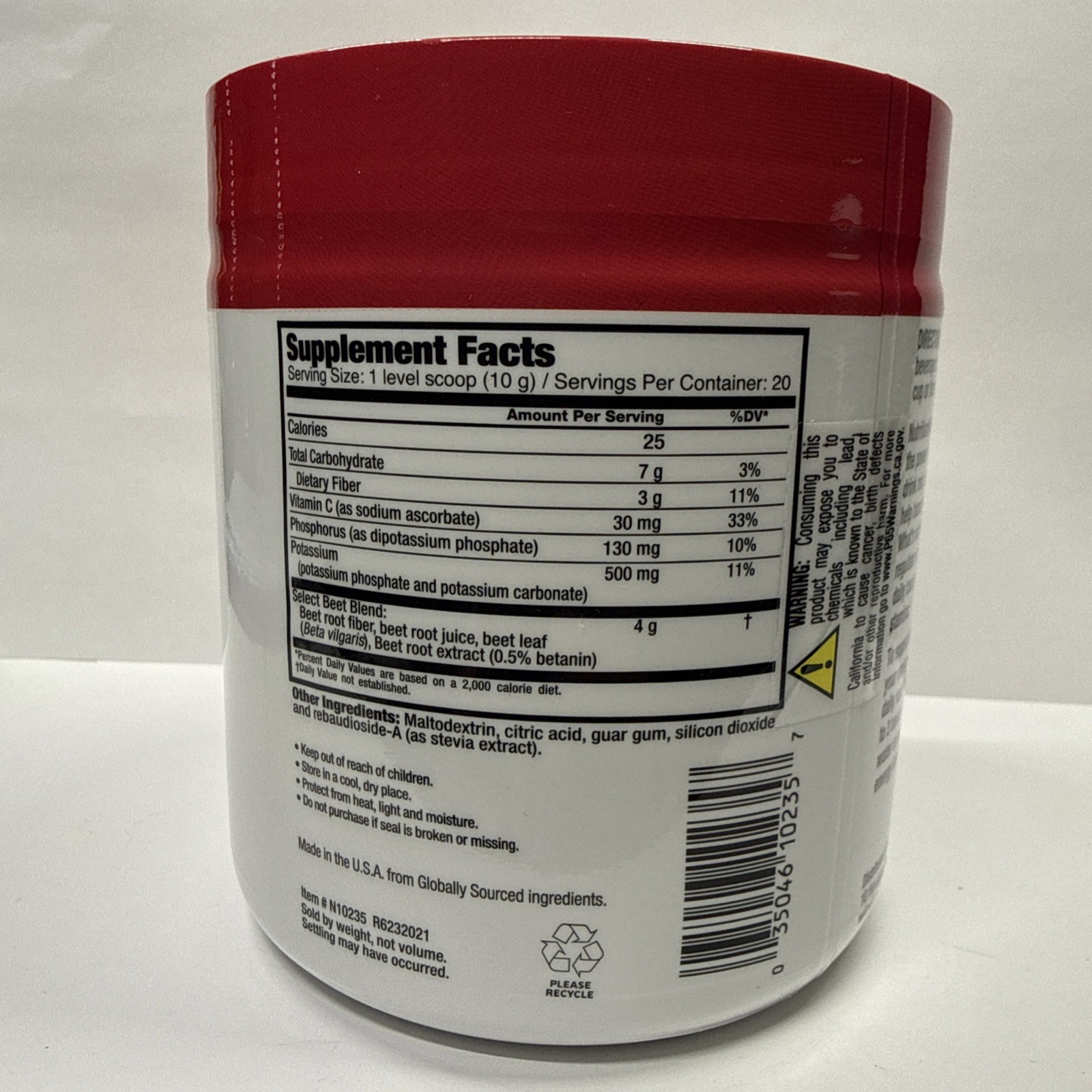 NUTRITIONWORKS BEETS The Circulation SuperFood 20 Servings 7.1 Oz Exp: 04/27 New