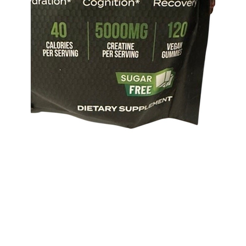 Inner Bounty Sugar Free Creatine Monohydrate Gummies 5g Sour Green Apple NEW