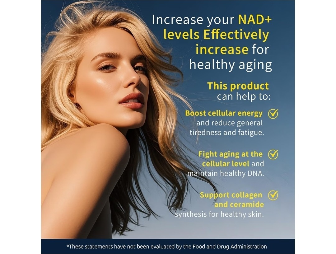 Hi Plus NAD+ Complex Powder 1400mg Resveratrol Blend 200g 20 Packets