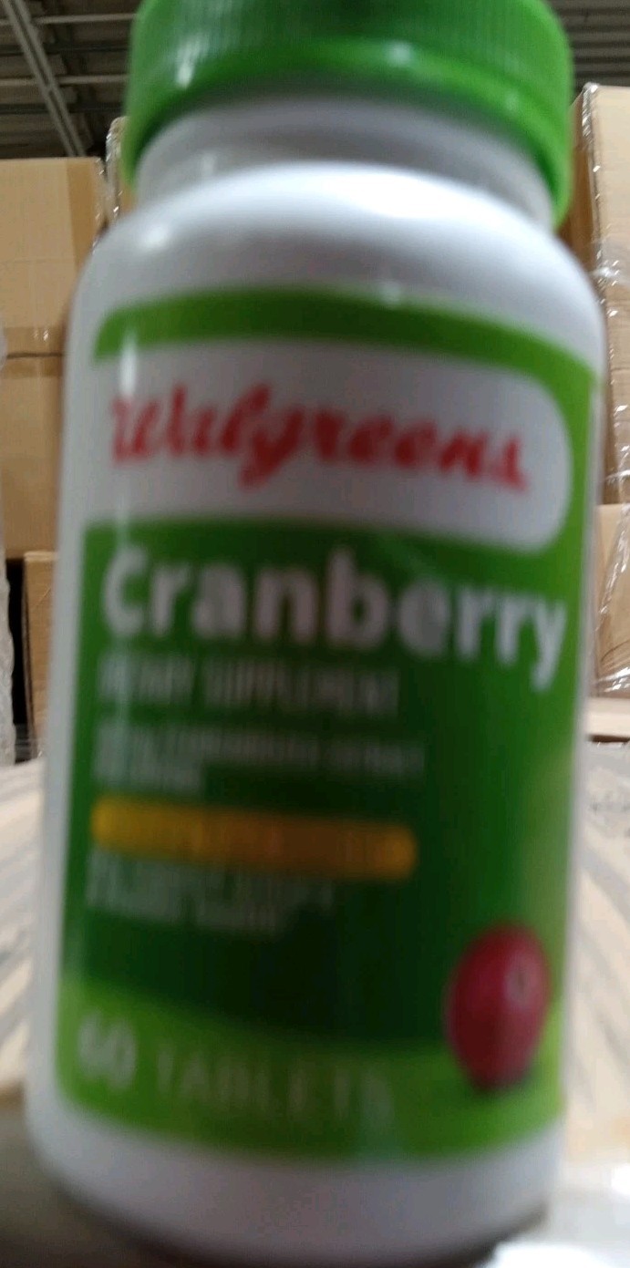 Walgreens Cranberry 60 Tablets 500mg Quality Dietary Supplement 10/2027 2026 28