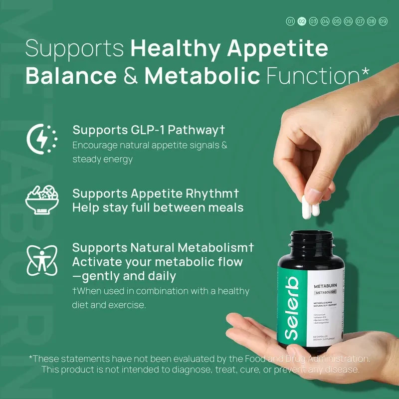 Selerb Metaburn | Daily Metabolic Nutritional Support ・ Chromium B Vitamins