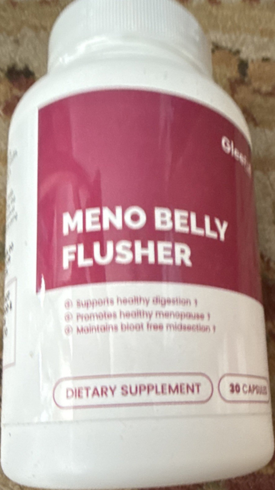 GleeFull Supplements Meno Belly Flusher Probiotic Menopause Support 30 250mg