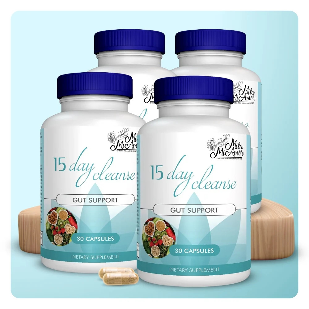 15 Day Cleanse – Gut and Colon Support | Advanced Formula | NonGMO | 30 capsules