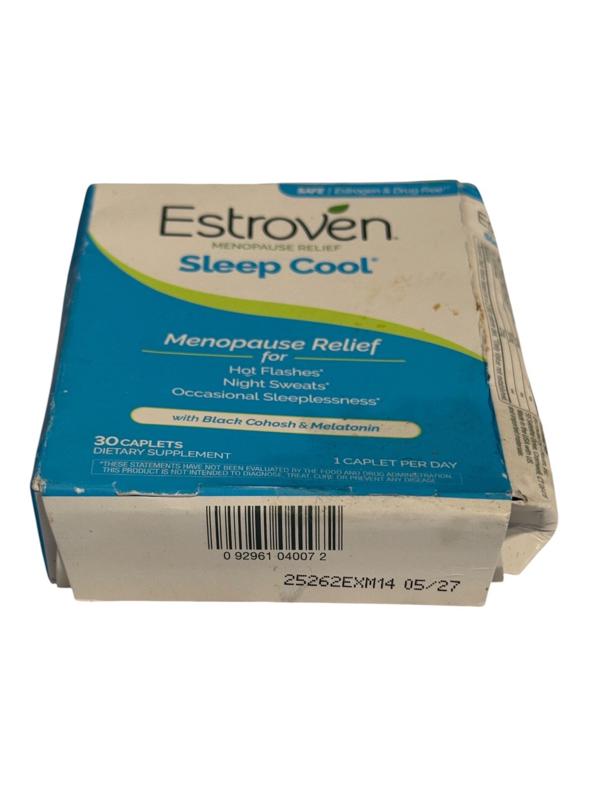 Estroven Menopause Relief Sleep Cool – 30 Caplets – Ex: 5/27