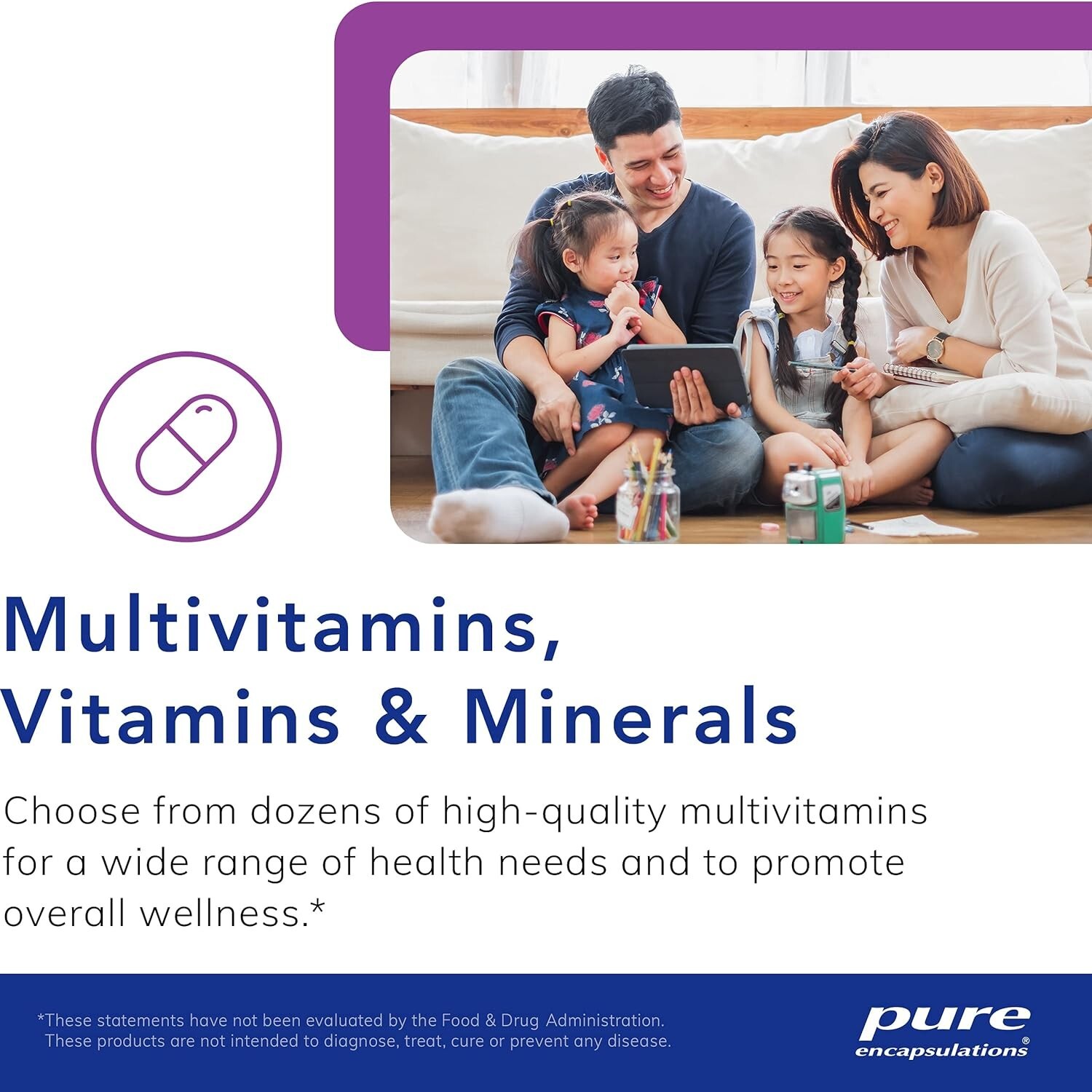 Pure Encapsulations PreNatal Nutrients – for Pregnancy & Lactation – 120 Capsule