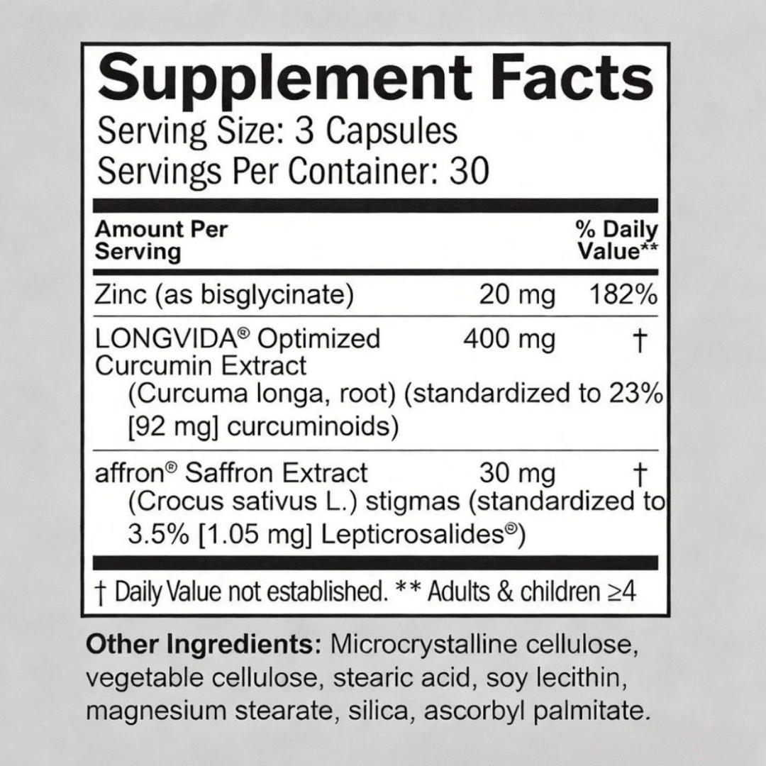 BrainMD Happy Saffron Plus 90 Vegan Capsules Mood Memory Function Supplement