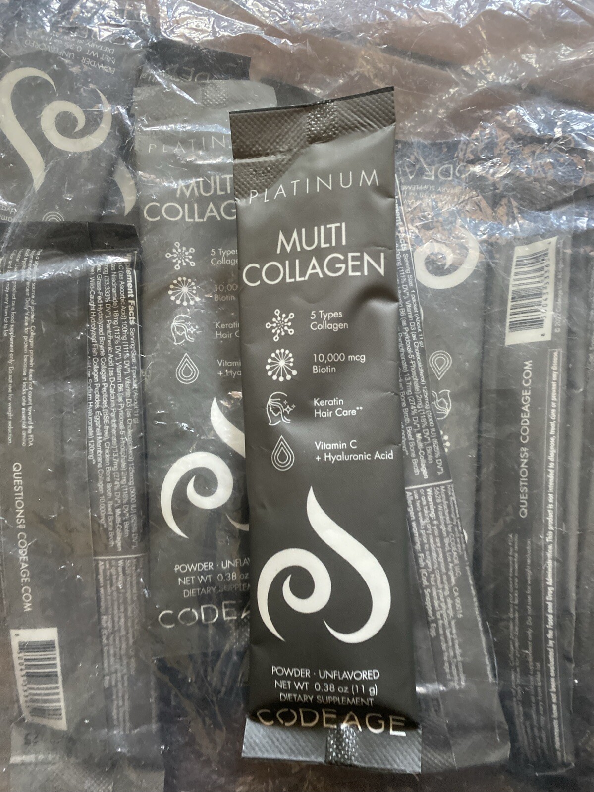 Codeage Multi Collagen and Biotin 10,000 mcg + Multivitamin, 27 Powder Packets