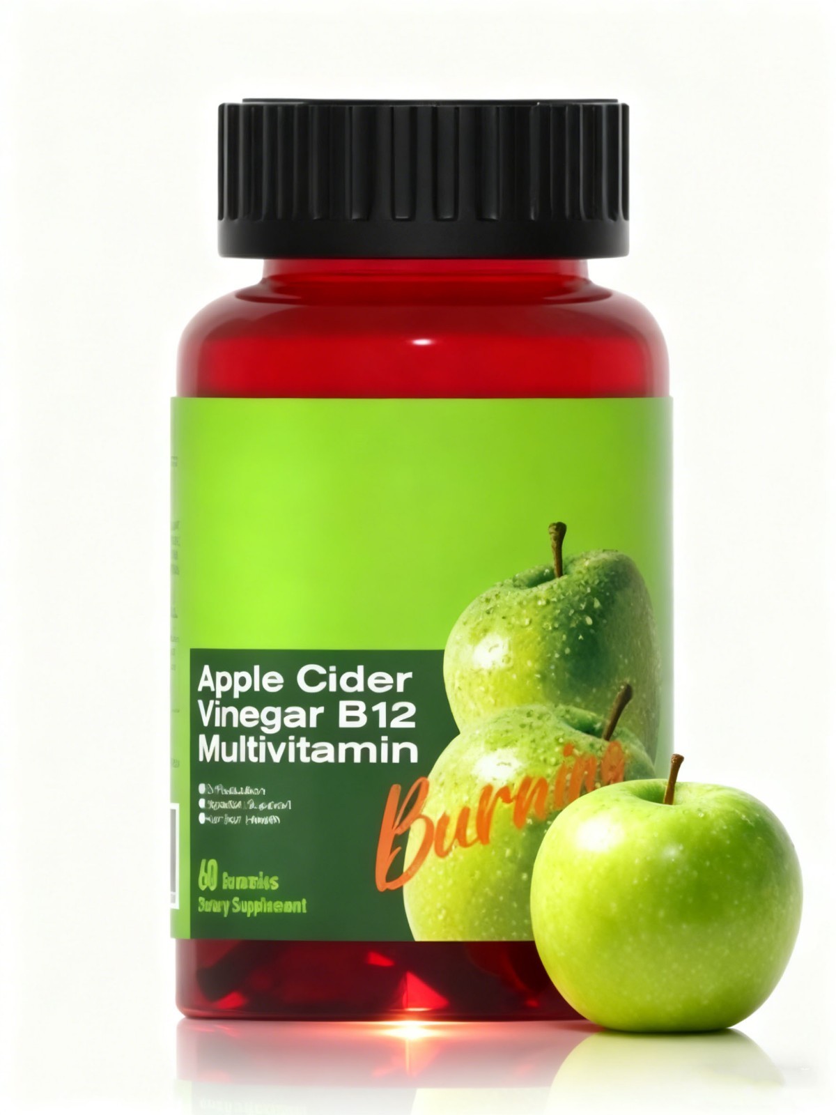 Apple Cider Vinegar B12 Multivitamin-Apple Cider Vinegar Gummies-60Gummies