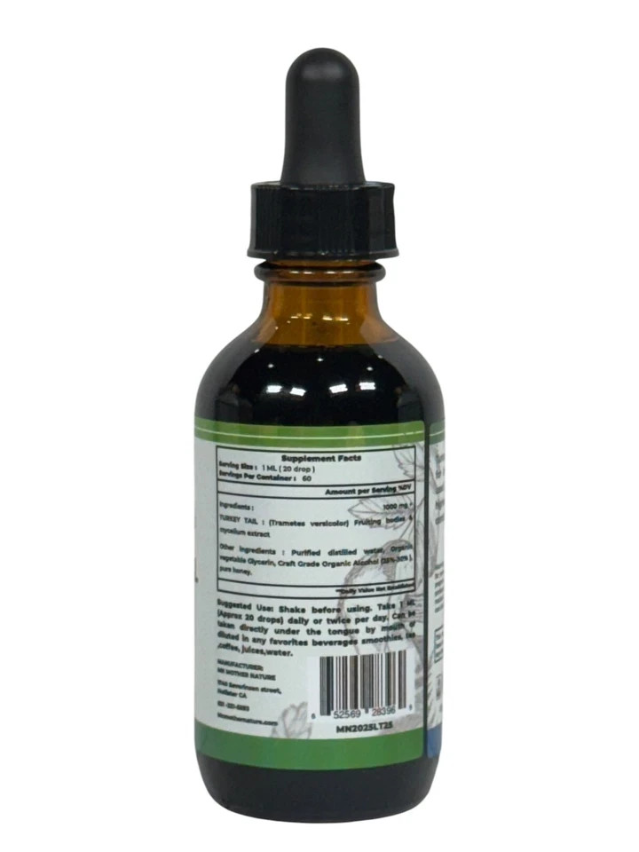 Mother Nature Turkey Tail Immune System Dietary Supplements – 60 ML