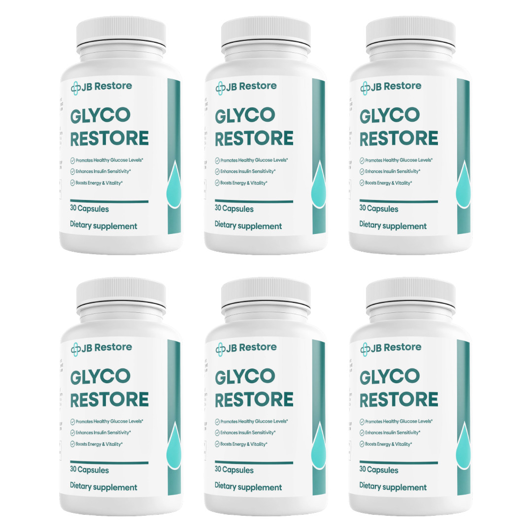 JB Restore Glyco Restore Blood Health Support 30 Capsules (Bundle of 6)