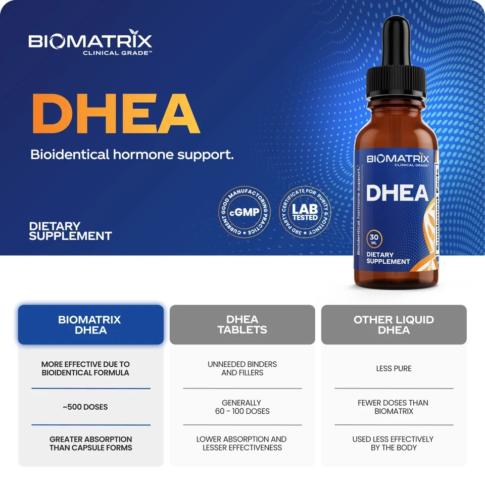 BioMatrix – DHEA (30 ml) – BHRT, Micronized, Bioidentical Hormone Replacement