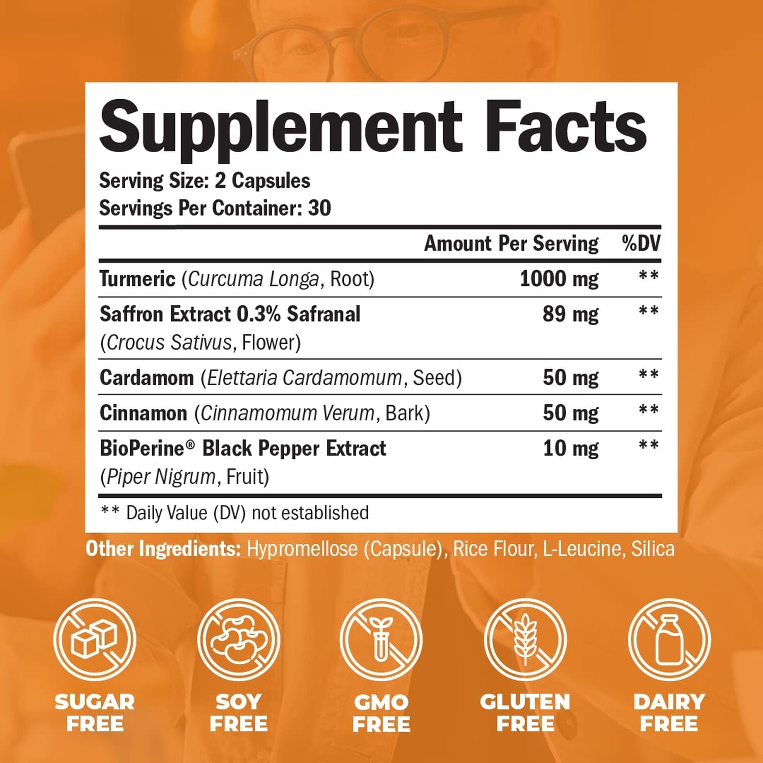 Turmeric Curcumin Saffron Ceylon Cinnamon & Cardamom – Antioxidant & Anti Inf…