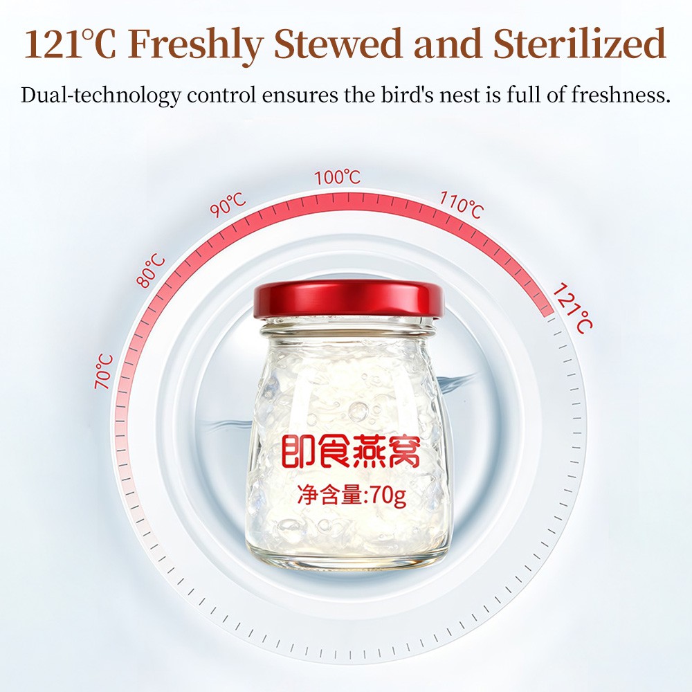 Premium ready-to-eat bird’s nest, no additives, natural nutrition