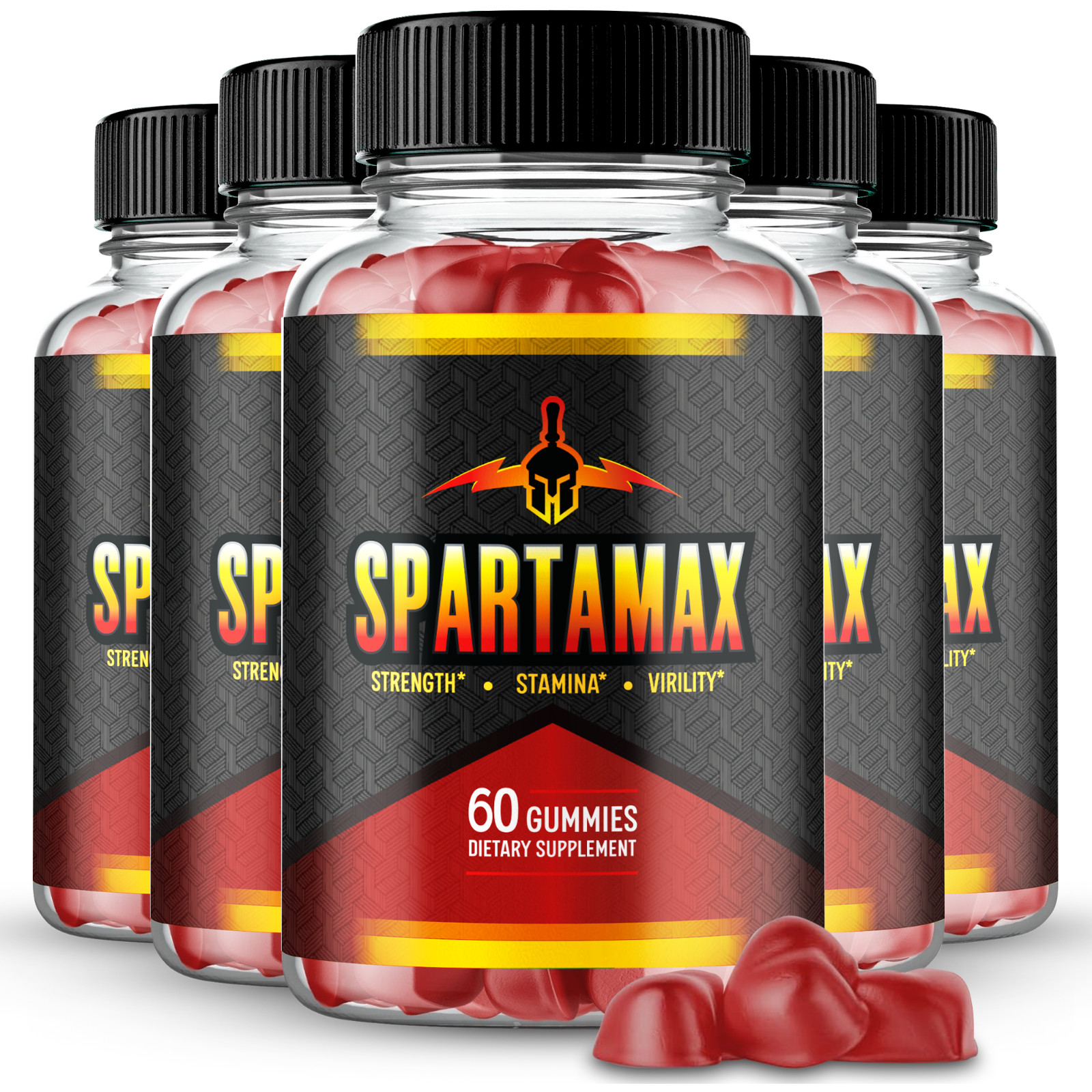 Spartamax Gummies, Official Spartamax Supplement Gummy for Men (5 Pack)