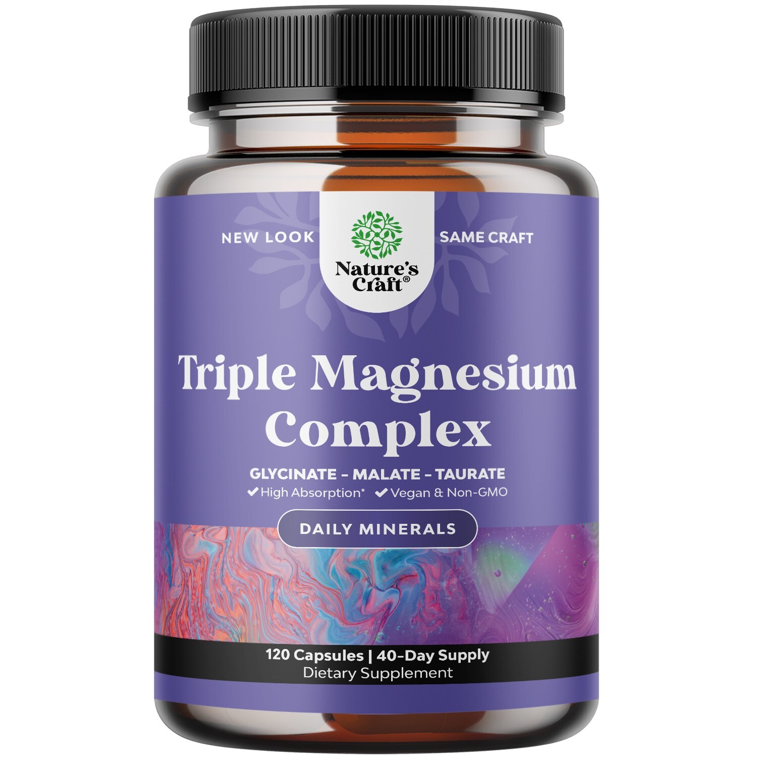 Triple Magnesium Complex Supplement 400mg Per Serving – High Absorption