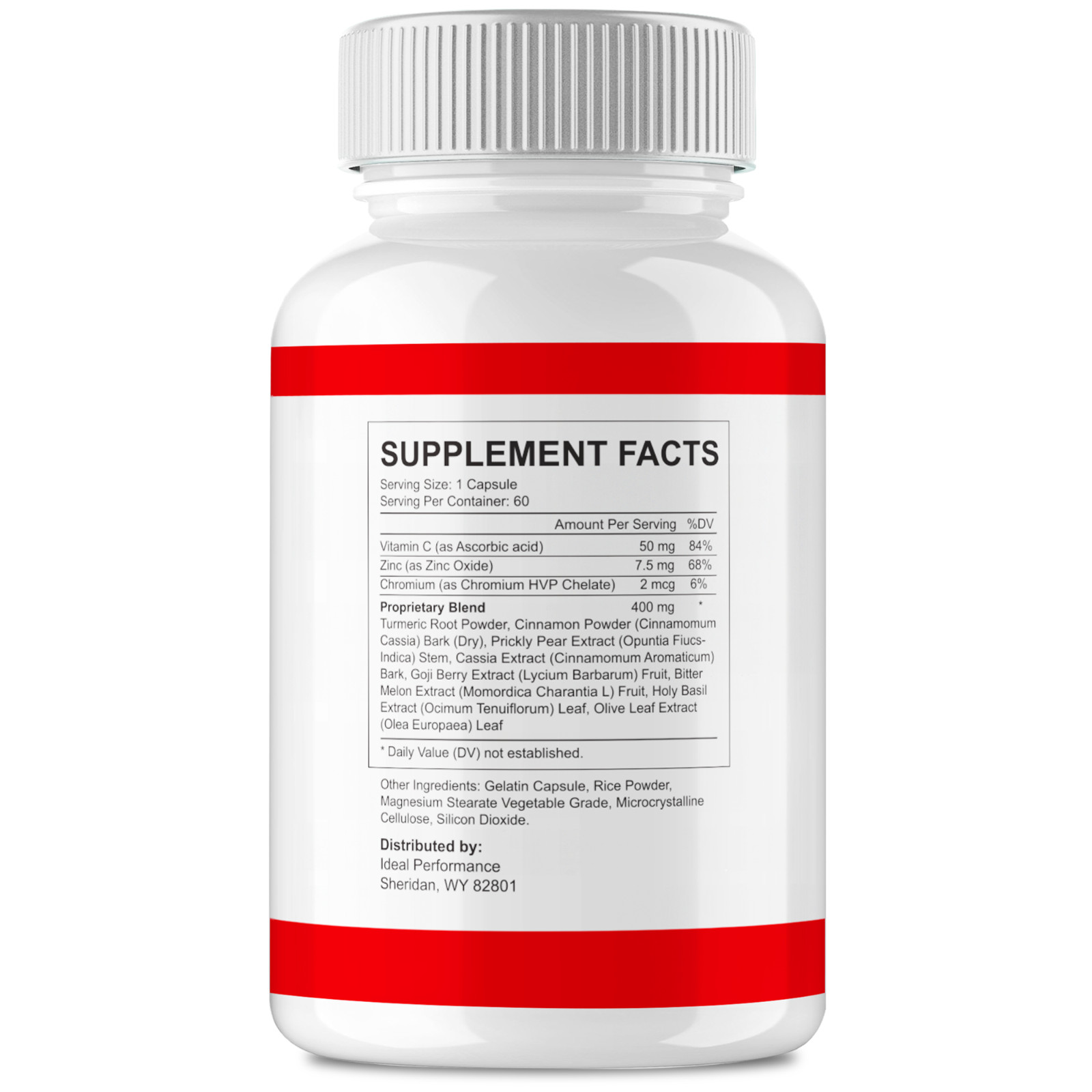 GlucoRX Blood Balance Capsule Gluco RX Blood Formula Support Supplement (1 Pack)