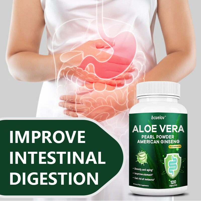 Aloe Vera Pearl Powder*beauty*improve Stomach Capsules-Digestive Support