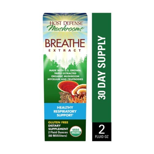 Fungi Perfecti Host Defense Breathe Extract 2 Oz Organic Immune Support