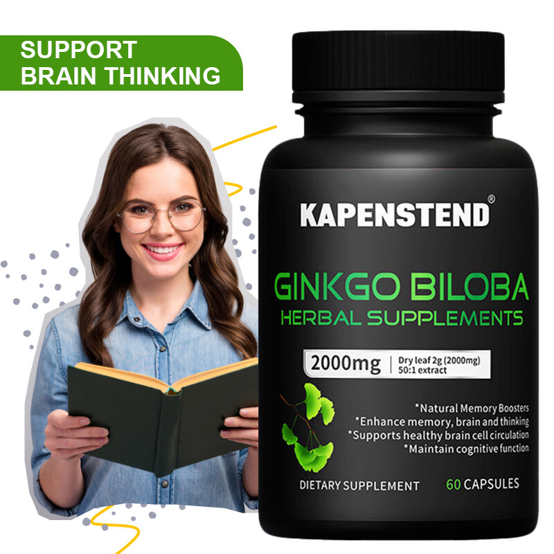 GINKGO BILOBA HERBAL SUPPLEMENTS 2000mg extract CAPSULES BRAIN &MEMORY BOOSTER