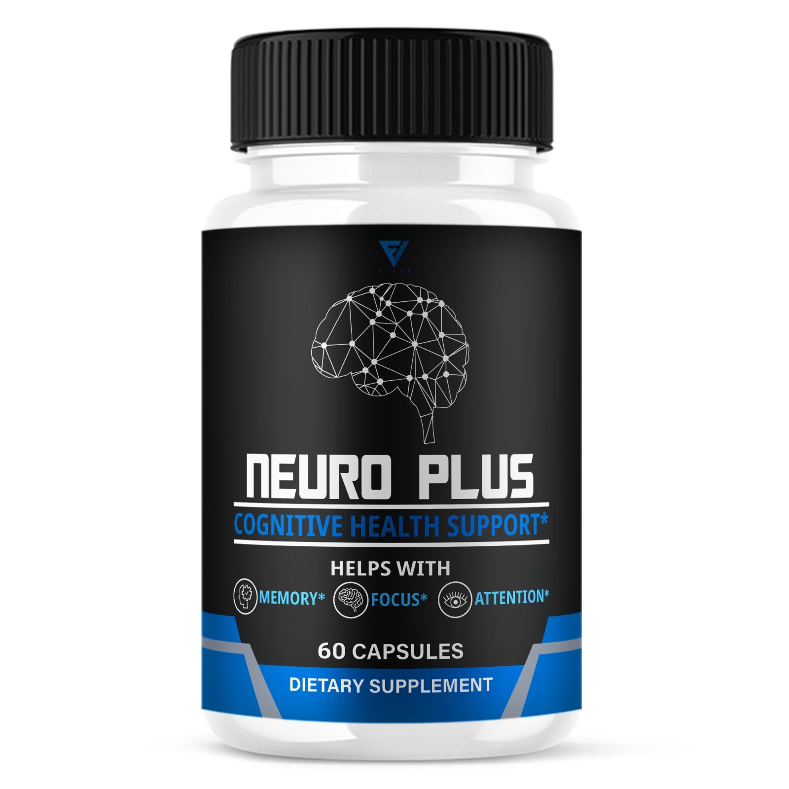 Neuro Plus Capsules for Mental Clarity, Neuro Plus Brain and Focus (60 Capsules)