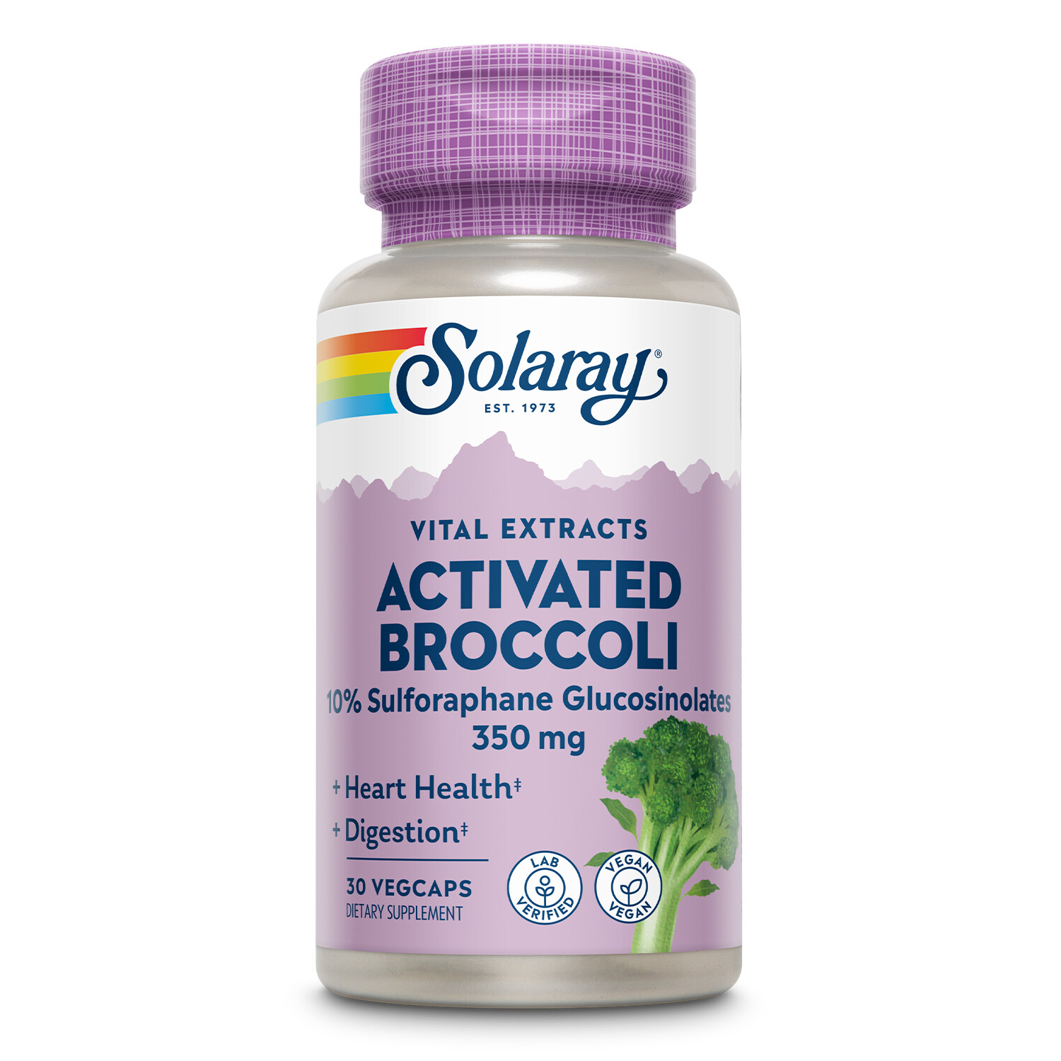 Solaray Activated Broccoli Seed Extract 350 mg | 30 VegCaps