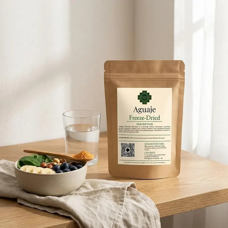 Aguaje Powder 100% Wild Harvested Freeze-Dried Peru Superfood Vegan