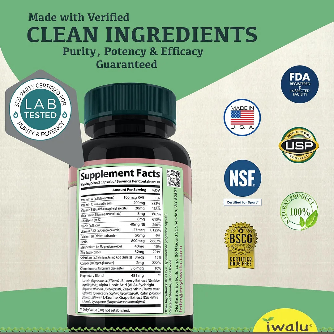 Complementos alimenticios para la salud ocular | Mejora Suplemento ENVIO GRATIS