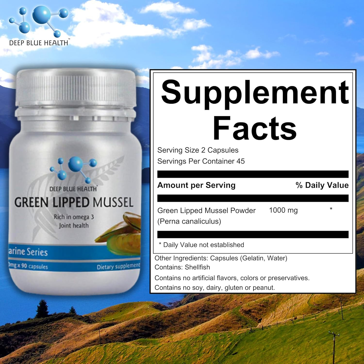 Green Lipped Mussel – 90 Capsules – the Miracle from New Zealand for Arthriti…