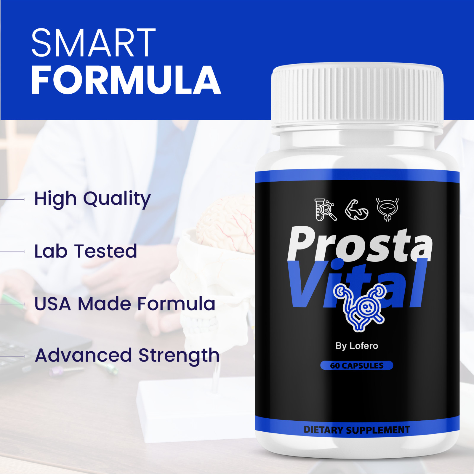 (3 Pack) ProstaVital Supplement, Prosta Vital Pills Advanced Formula (180ct)