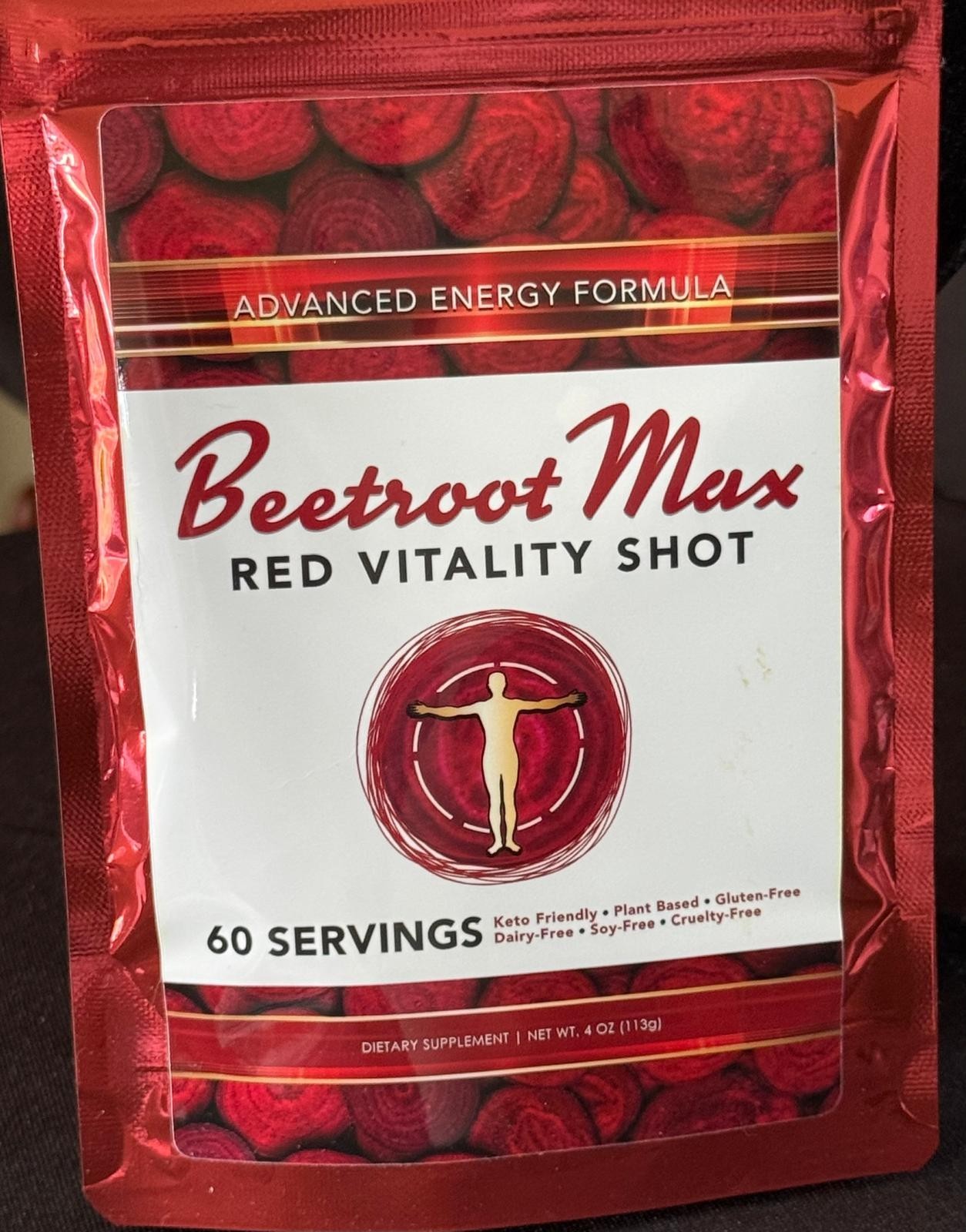 HBNaturals Beetroot Max Red Vitality Shot Dietary Supplement 60 Servings