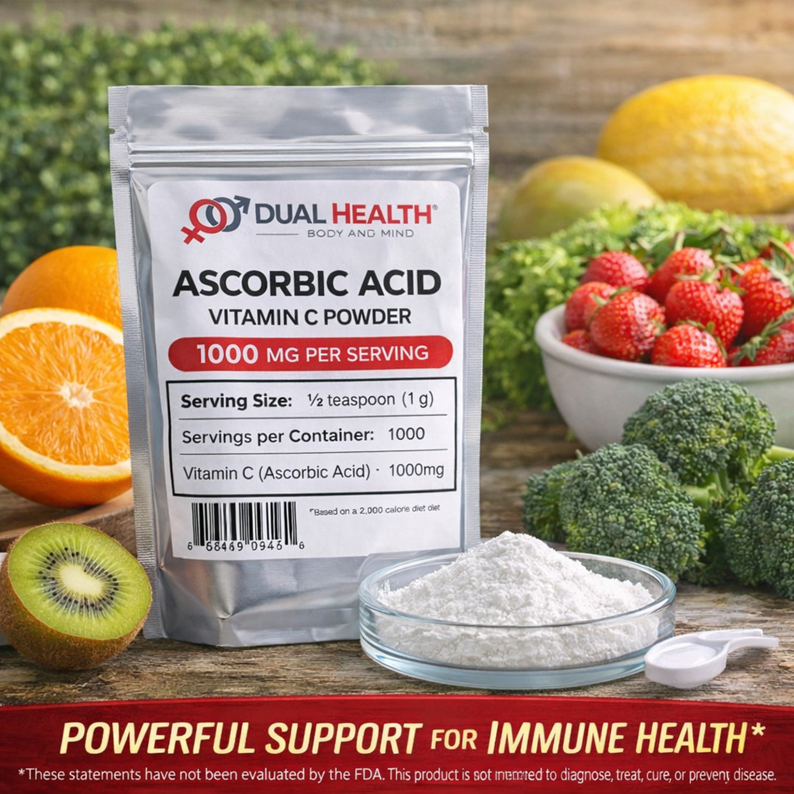 ASCORBIC ACID- Pure Vitamin C Powder Non-GMO Non Irradiated