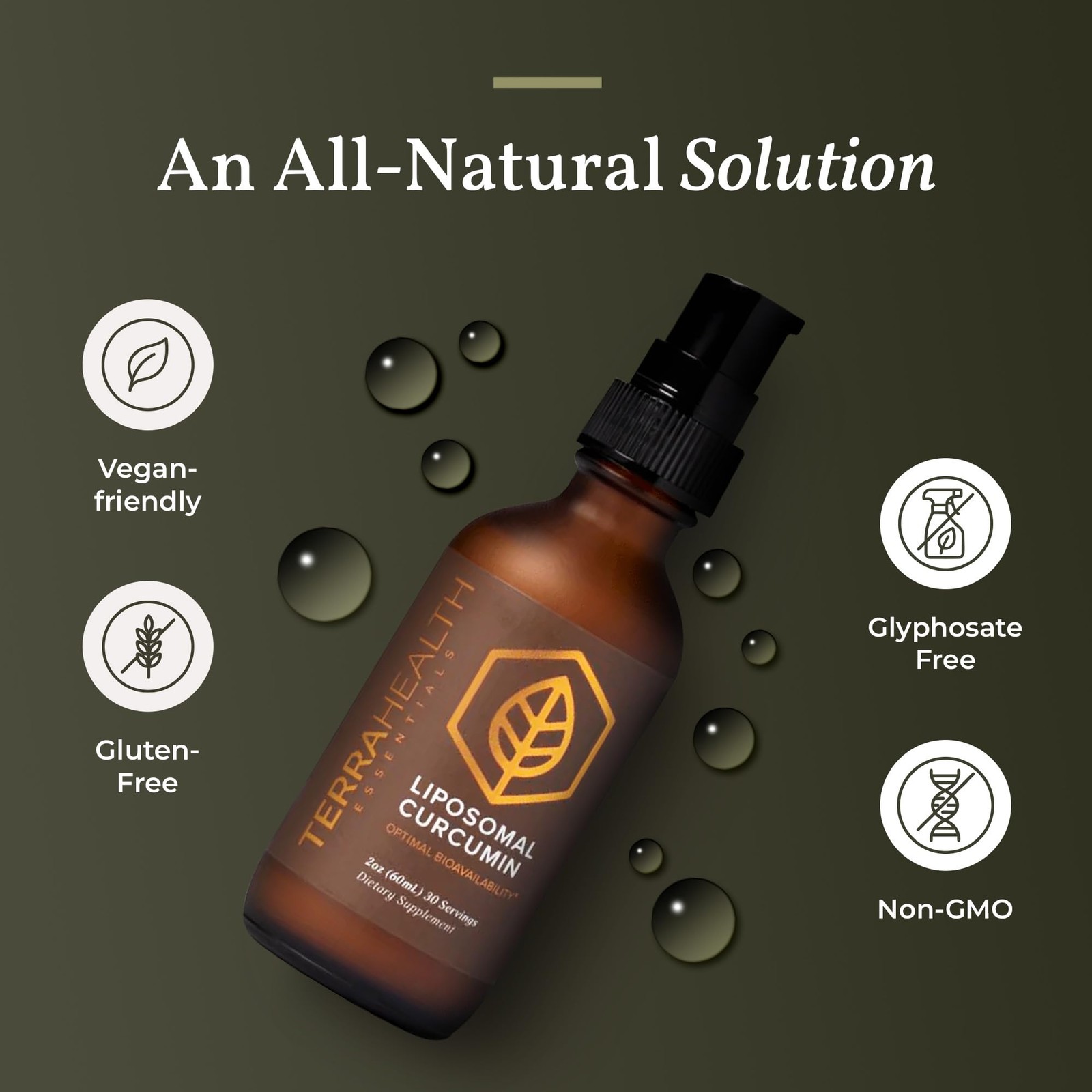 Terra Health Essentials Liposomal Curcumin Drops – Joint 2 Fl Oz (Pack of 1)
