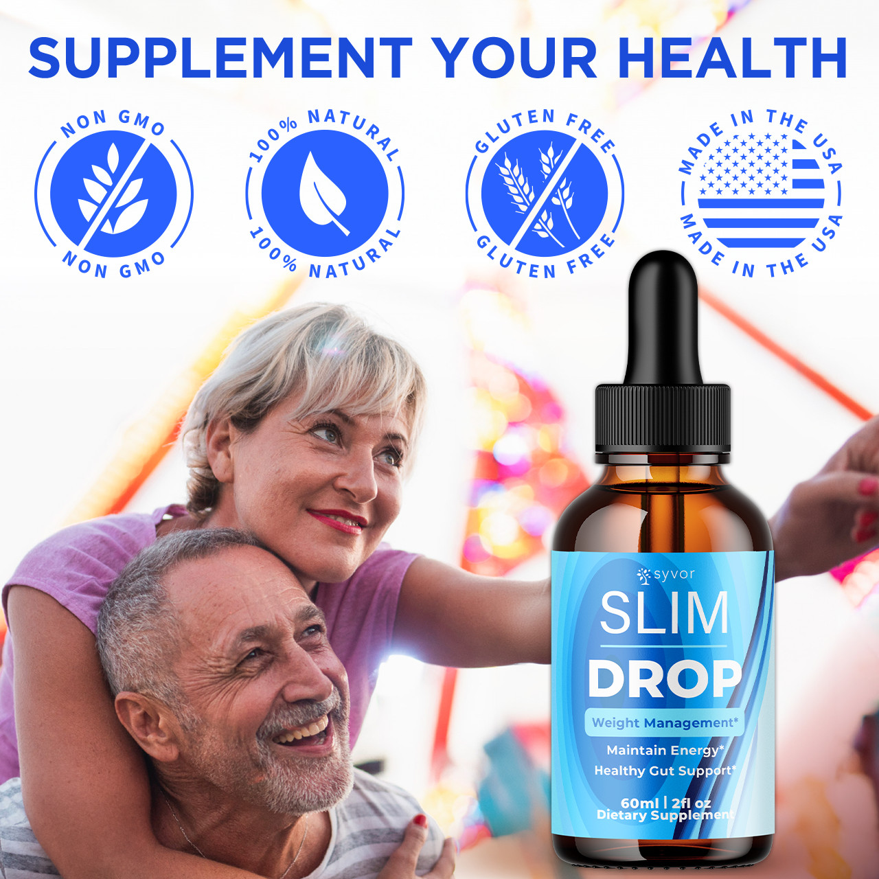 (1 Pack) Slim Drop Blood Support Drops Advanced Vitamin Supplement 30 Servings