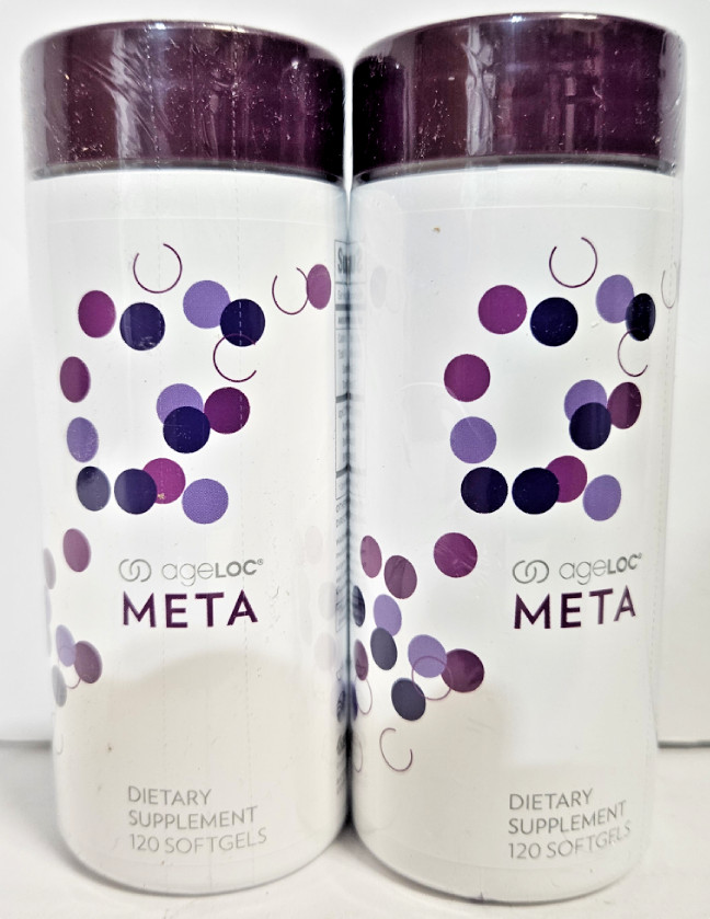 Nu Skin Nuskin Pharmanex ageLOC Meta Sealed 120 Softgels (2 Bottles)