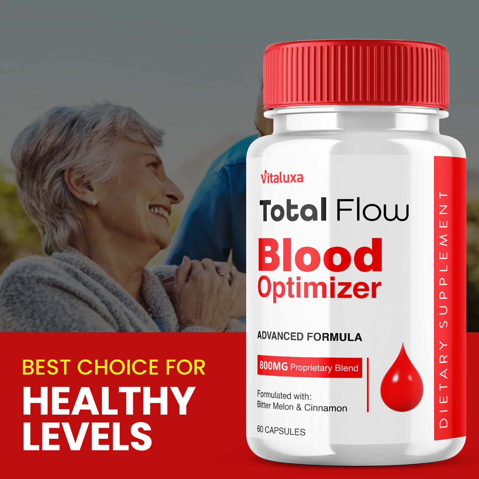 (2 Pack) Total Flow Blood Balance, Blood Optimizer Support (120 Capsules)